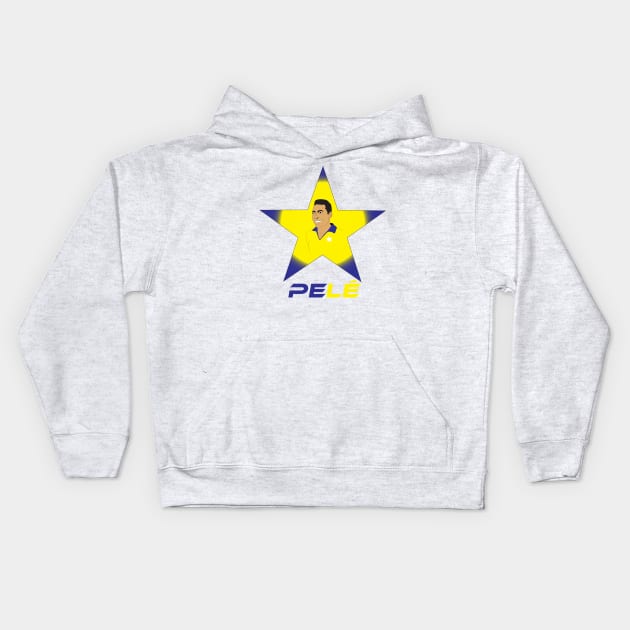 Pelé brazil 10 king of world Kids Hoodie by smile_zaho